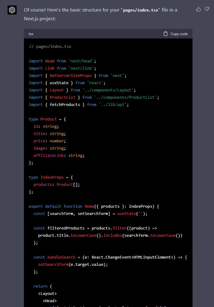 screenshot chat gpt pages index