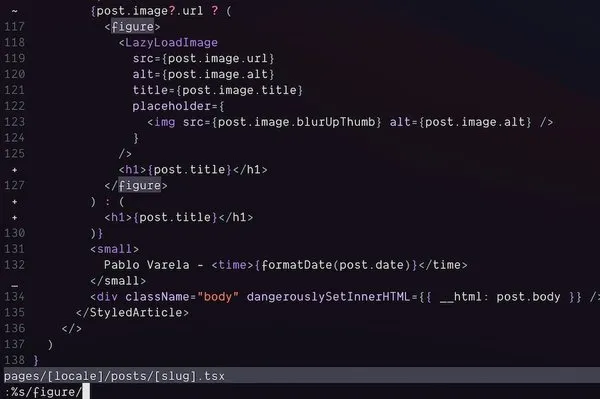 Vim search